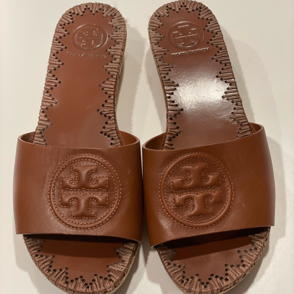 TORY BURCH Leather Slides